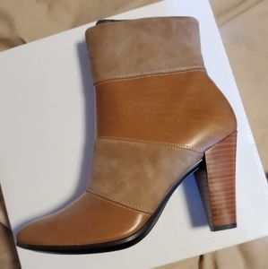 ecco two toned brown booties Size 37